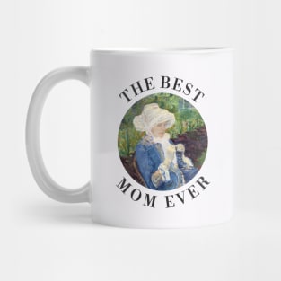 THE BEST KNITTING MOM EVER FINE ART VINTAGE STYLE MOTHER OLD TIMES Mug